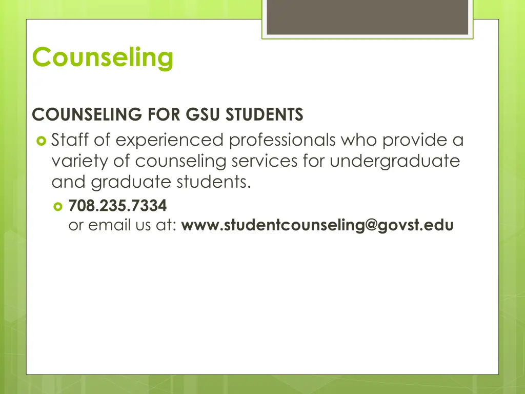 counseling