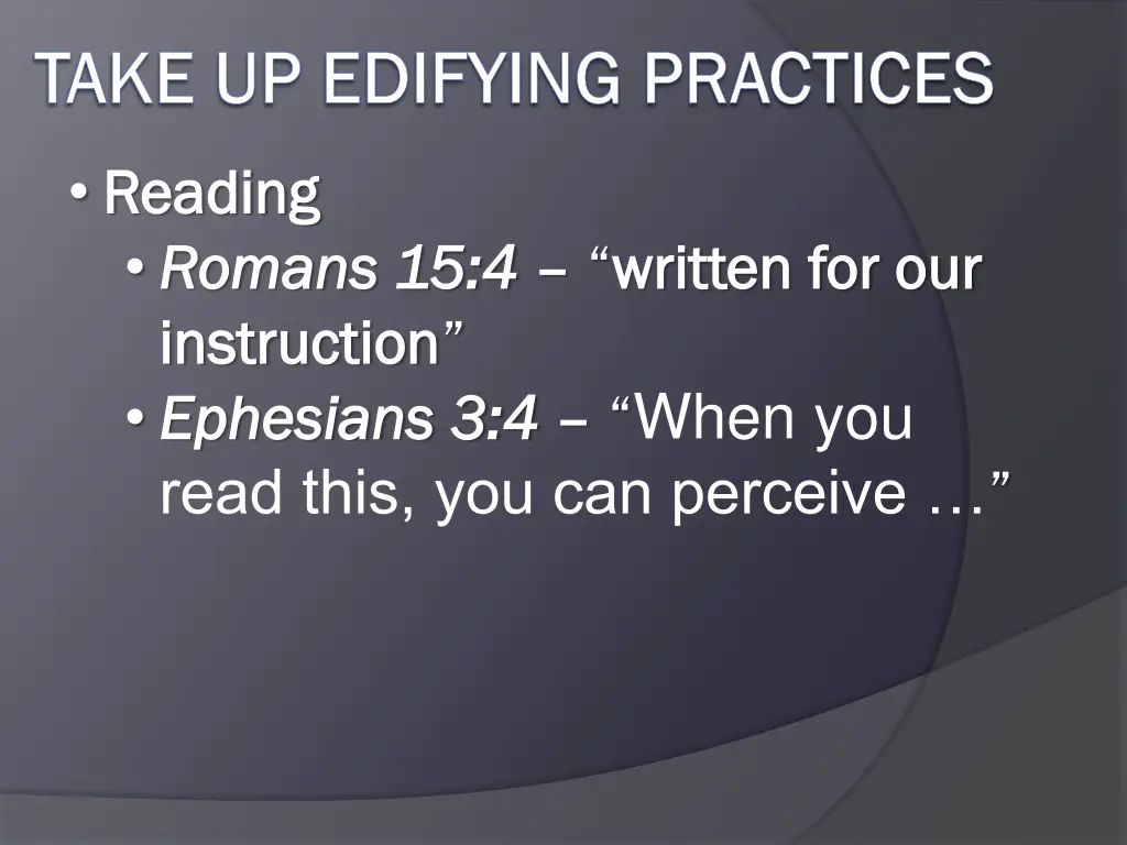 take up edifying practices take up edifying 2