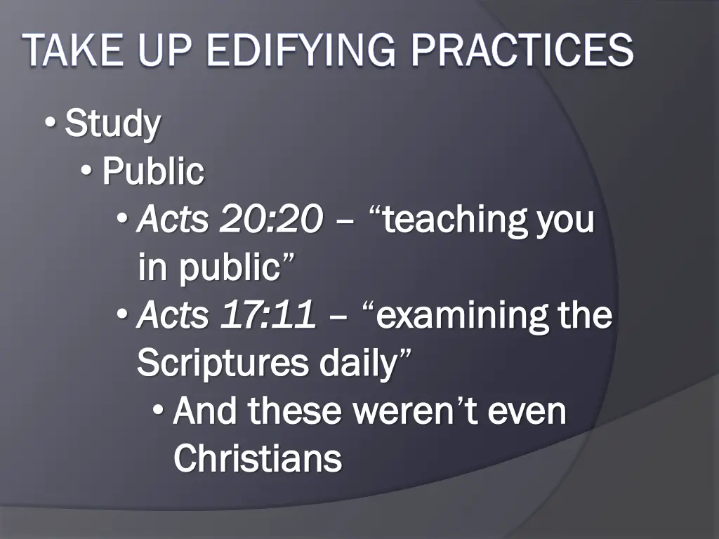 take up edifying practices take up edifying 6