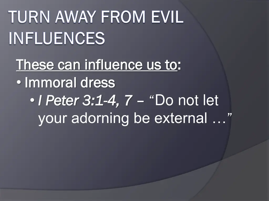 turn away from evil turn away from evil 1