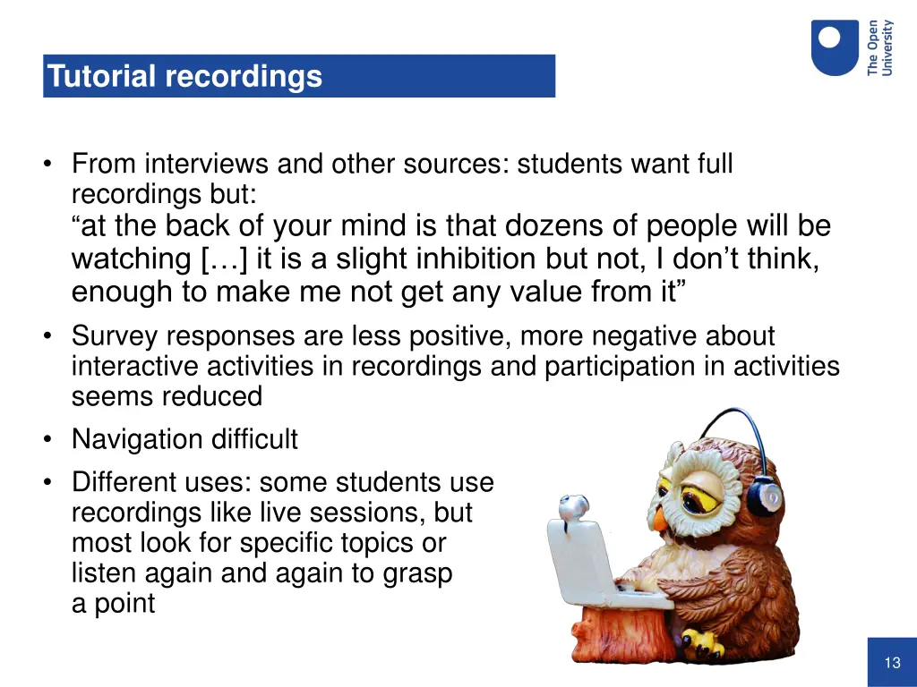tutorial recordings