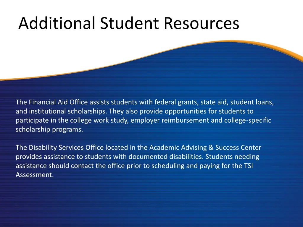additional student resources