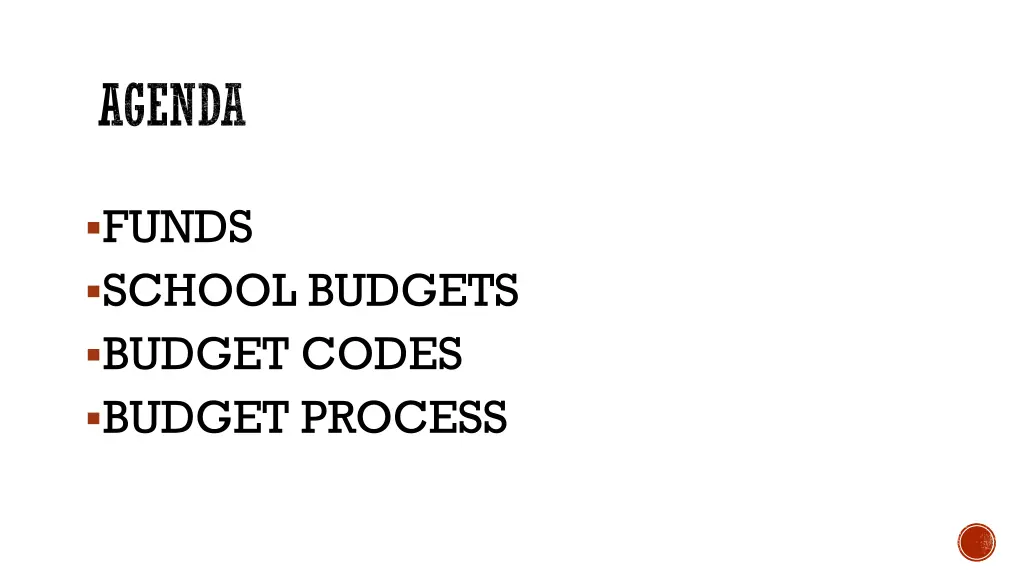 agenda