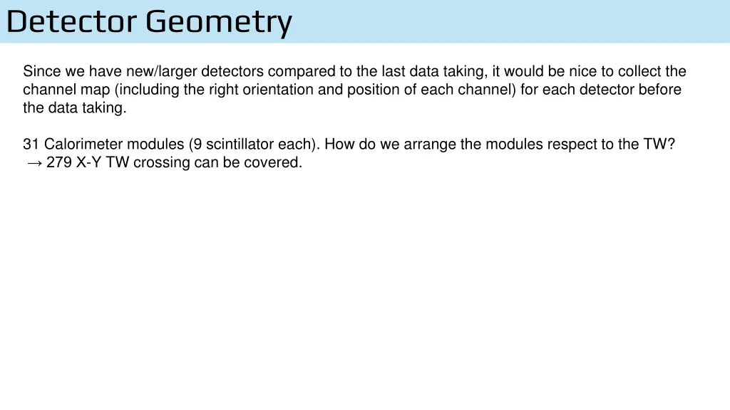 detector geometry