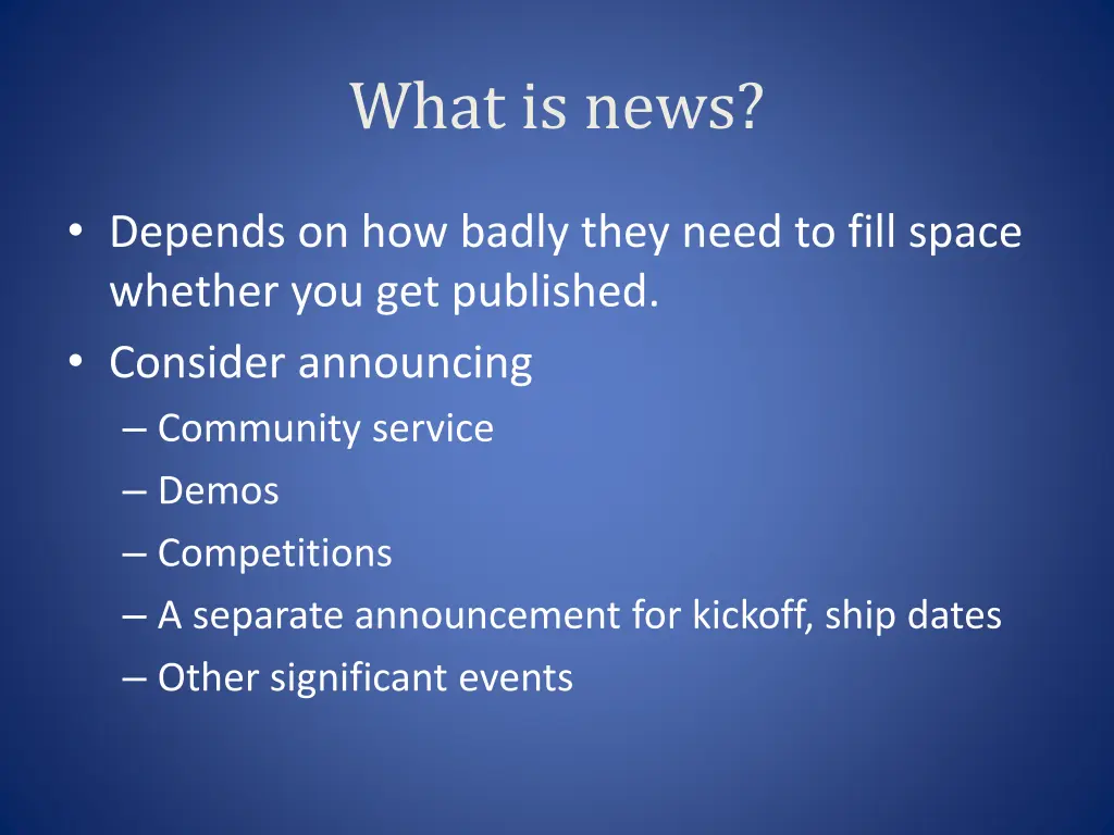 what is news