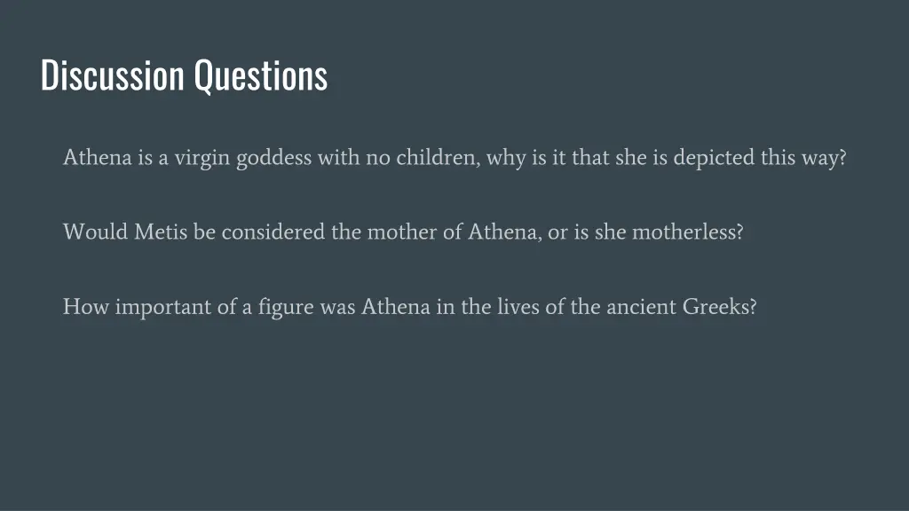 discussion questions