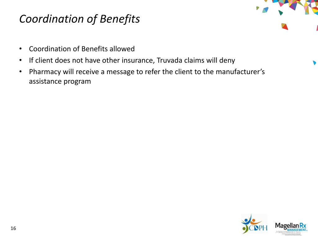 coordination of benefits