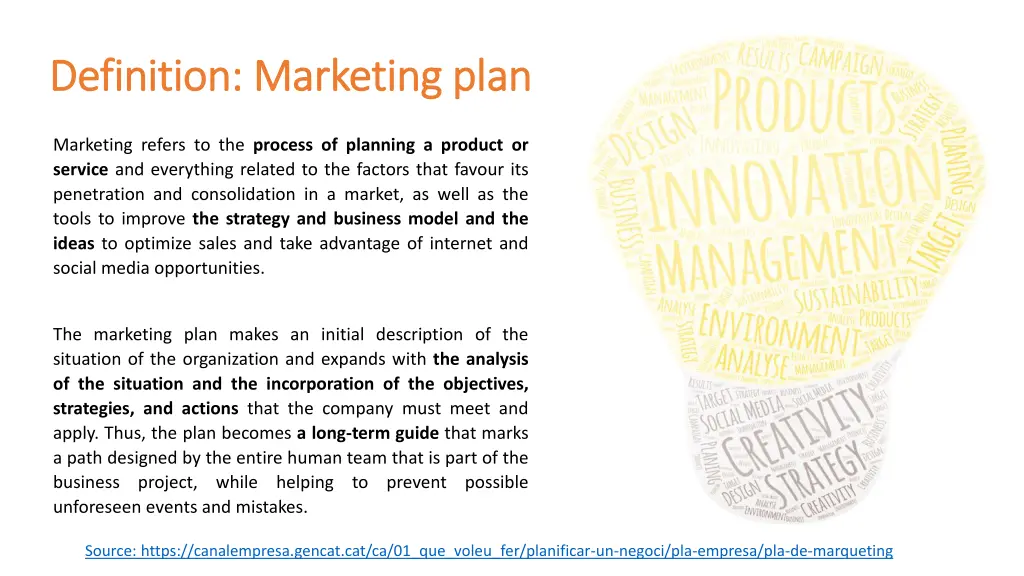definition marketing plan definition marketing