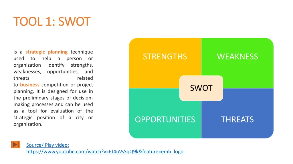 tool 1 swot tool 1 swot