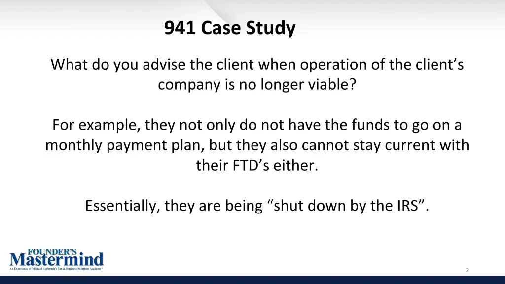 941 case study