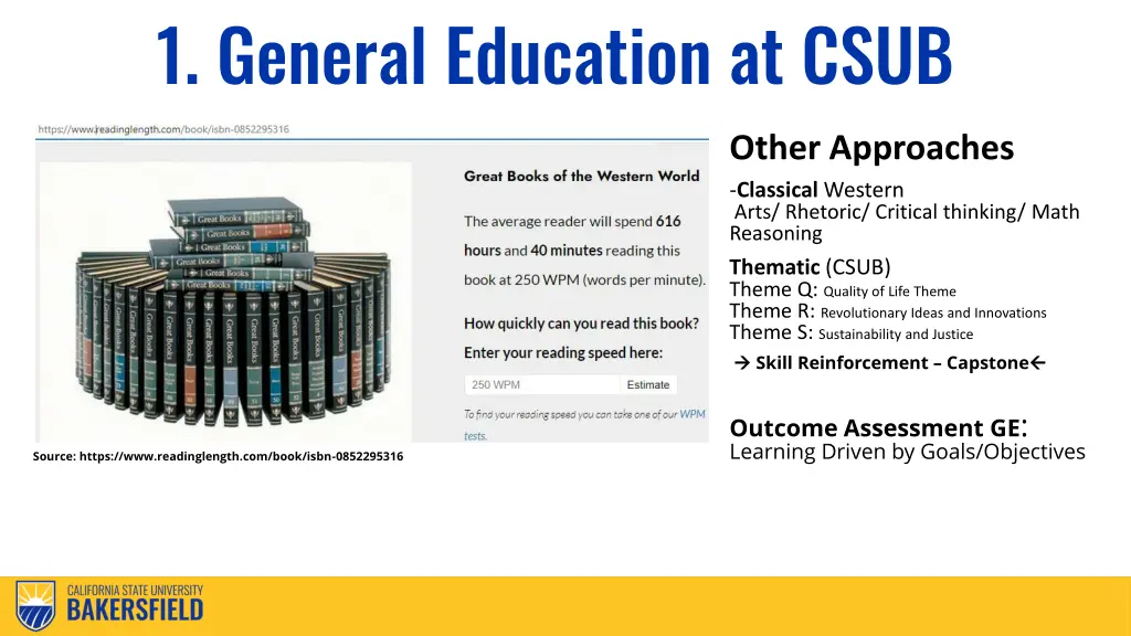 1 general education at csub