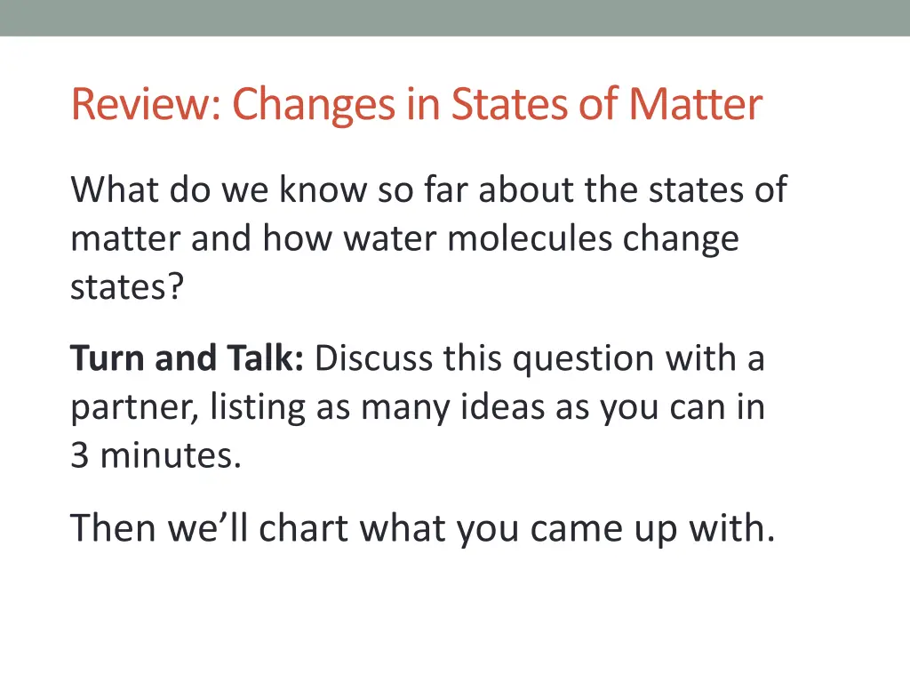 review changes in states of matter