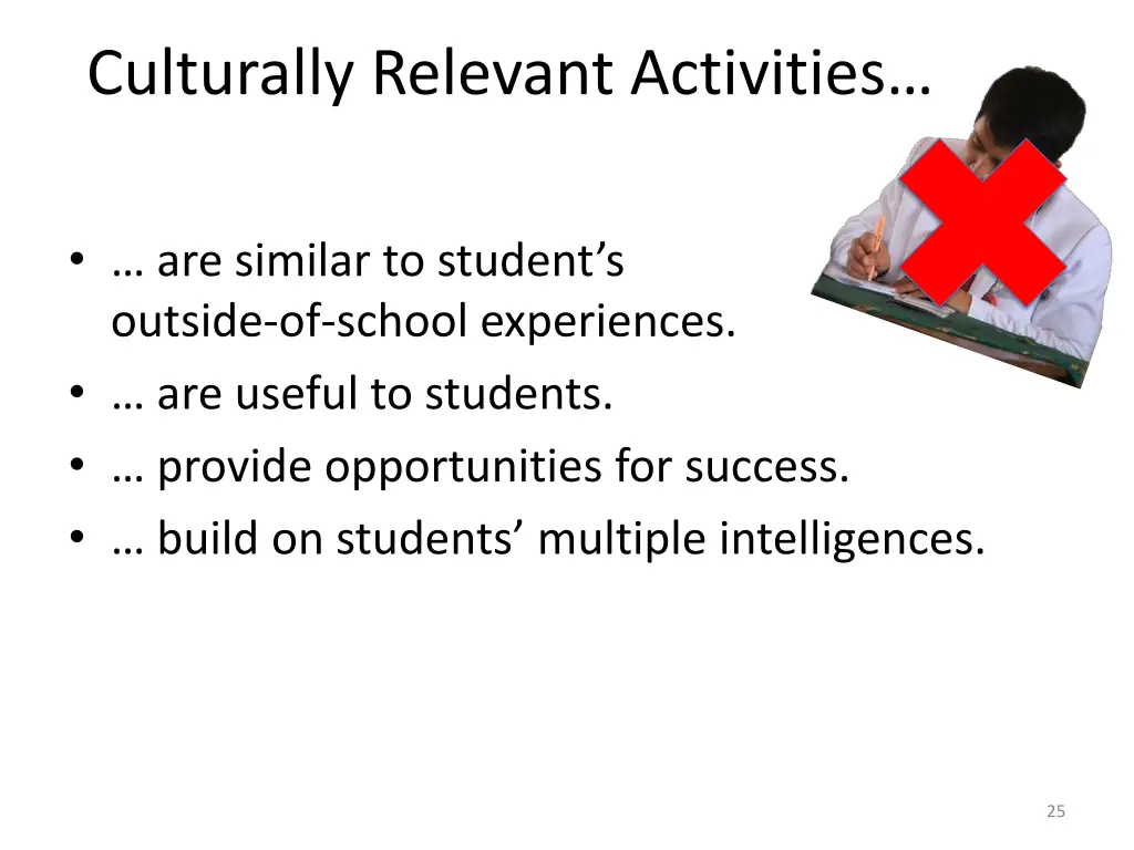 culturally relevant activities