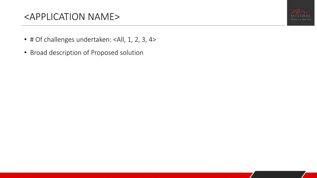application name