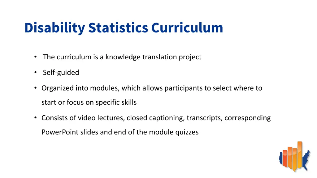 disability statistics curriculum