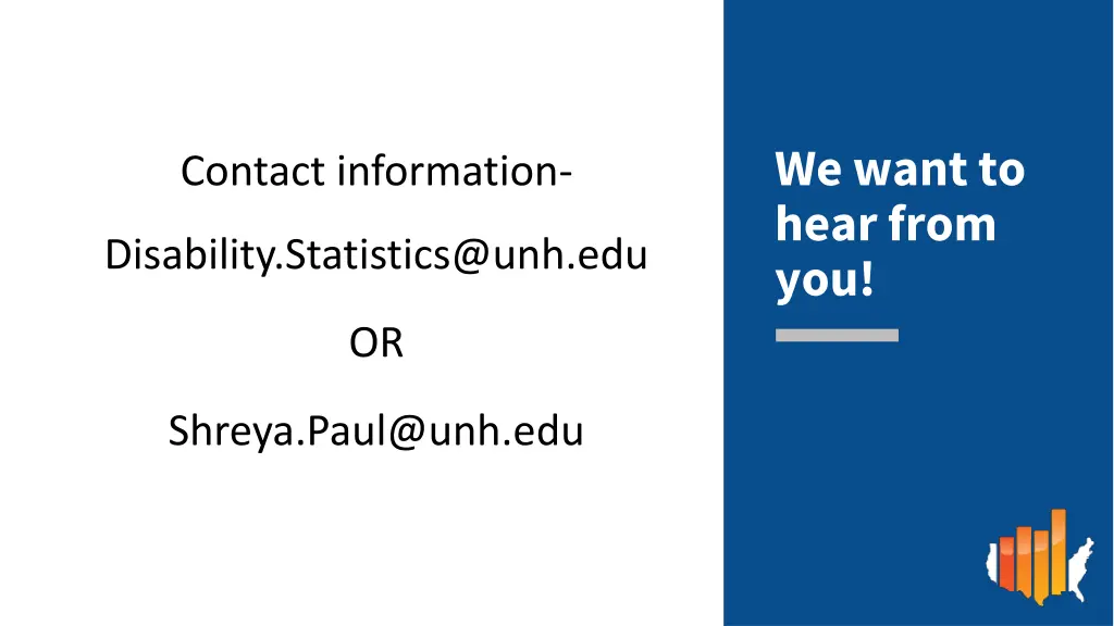 we want to hear from you