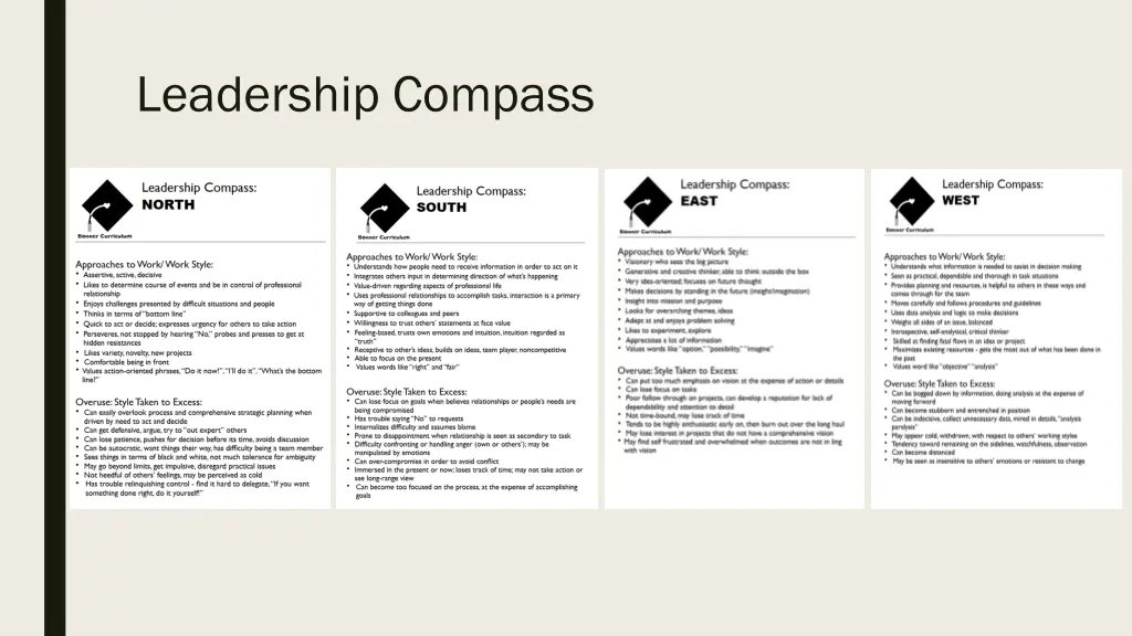 leadership compass