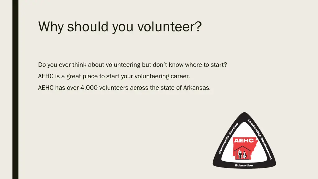 why should you volunteer