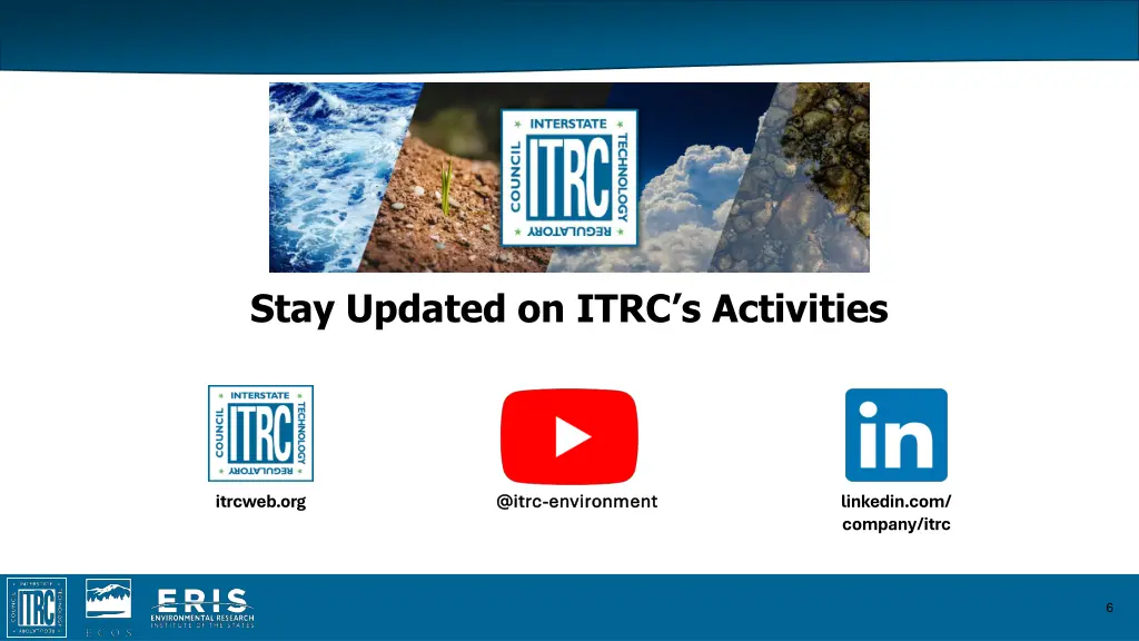 stay updated on itrc s activities