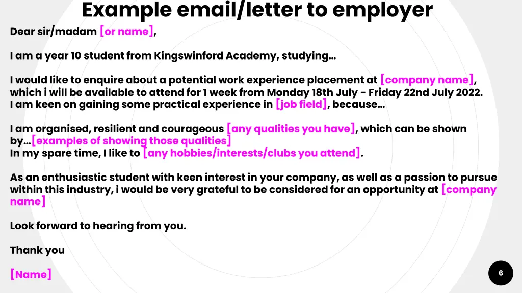 example email letter to employer dear sir madam