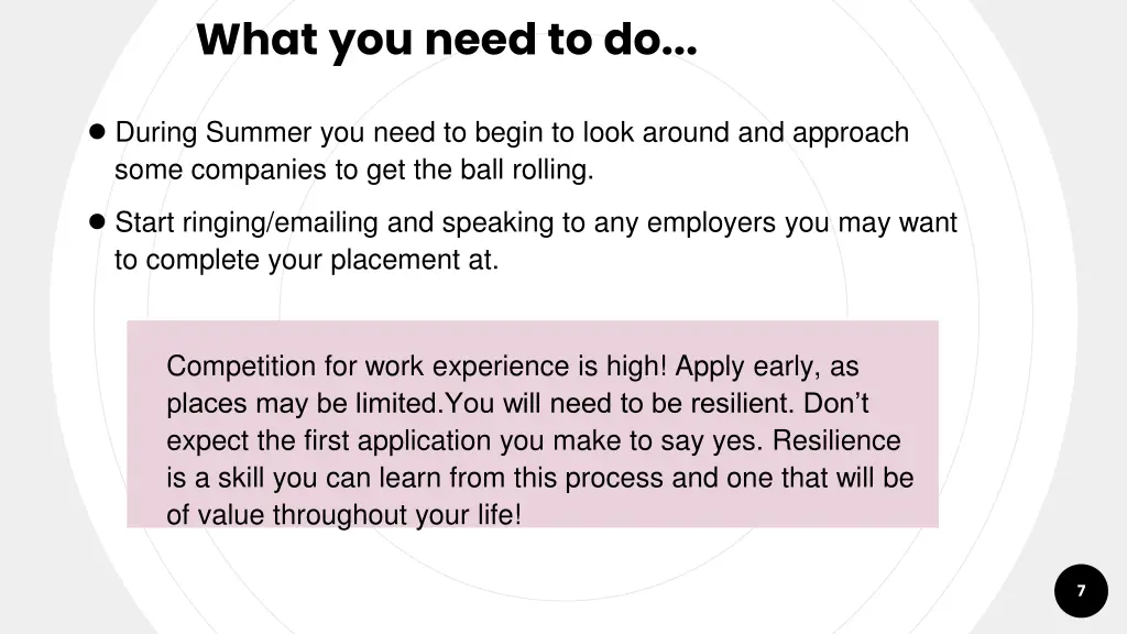 what you need to do
