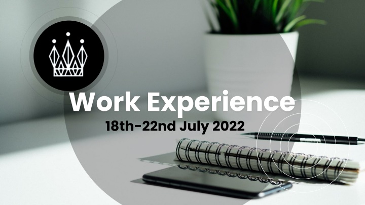 work experience 18th 22nd july 2022