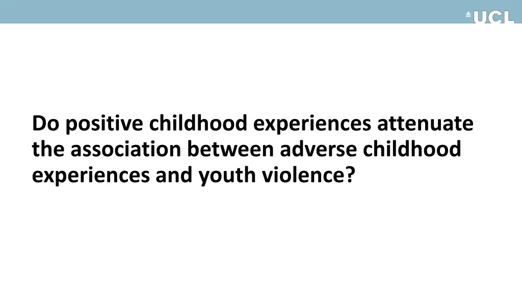 do positive childhood experiences attenuate