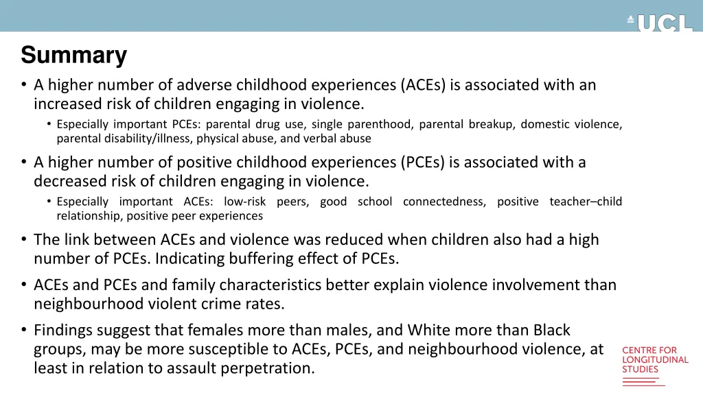 summary a higher number of adverse childhood