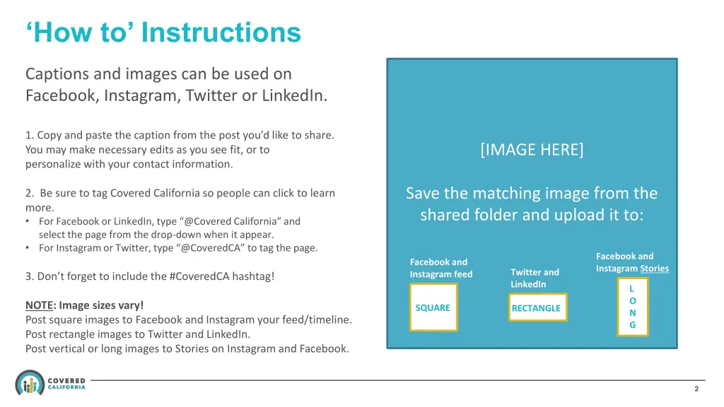 how to instructions
