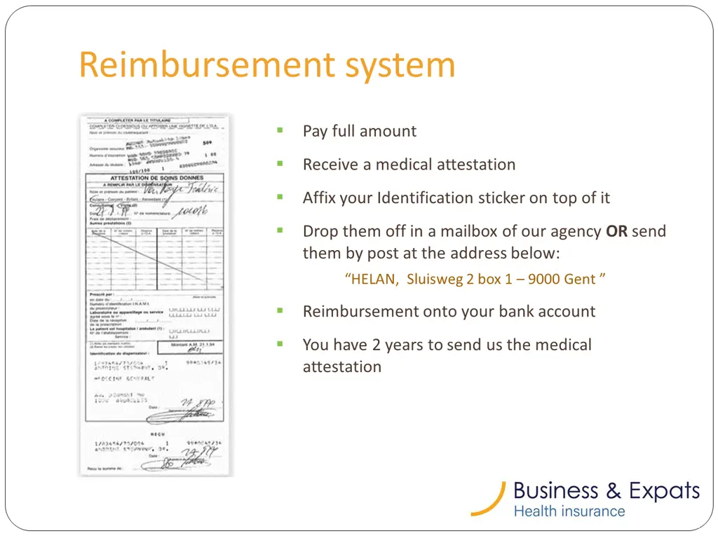 reimbursement system