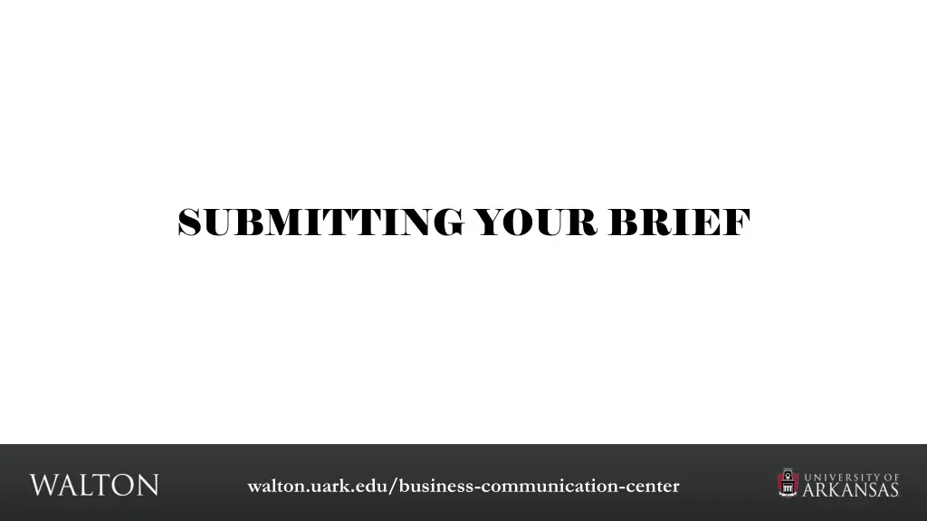 submitting your brief