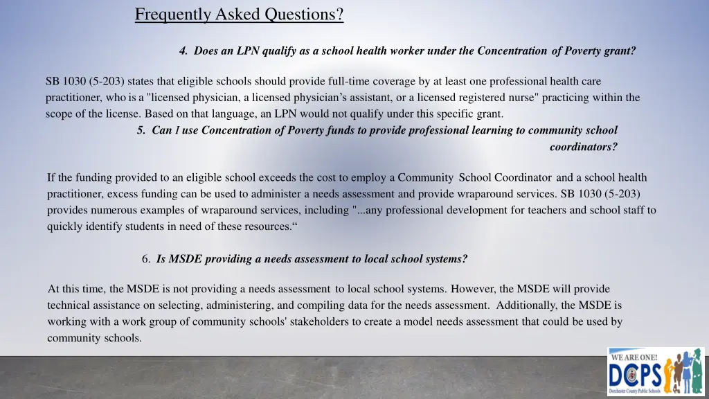 frequently asked questions