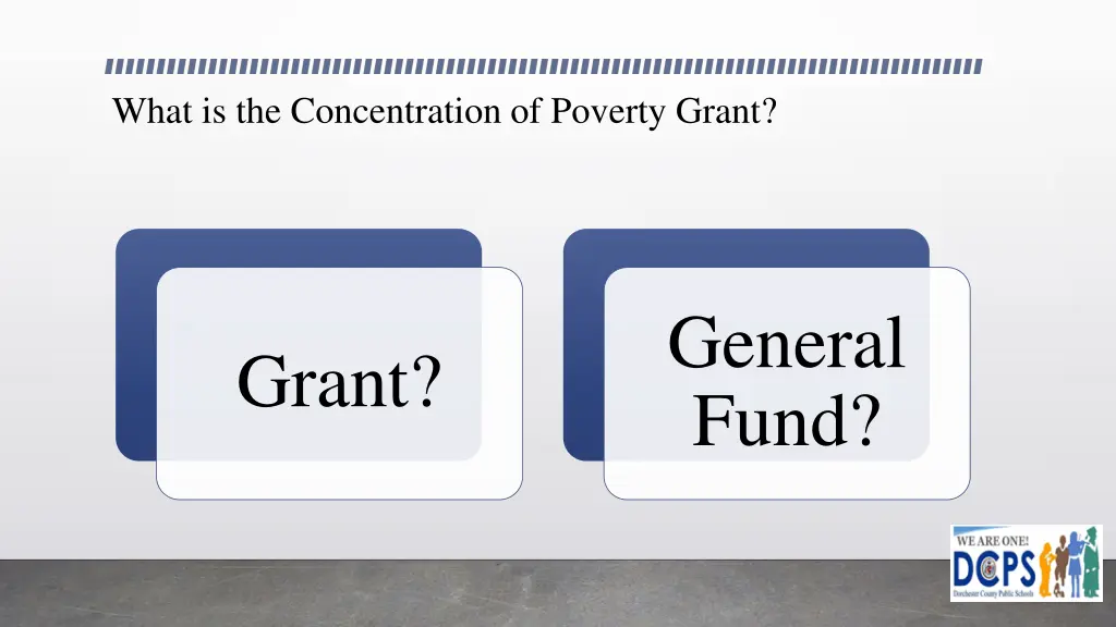 what is the concentration of poverty grant