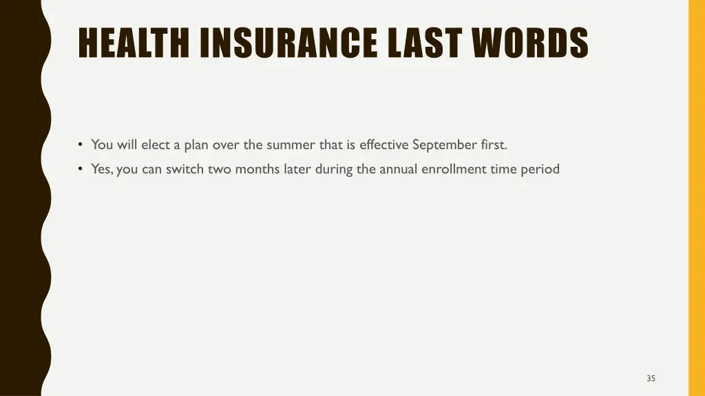 health insurance last words 1