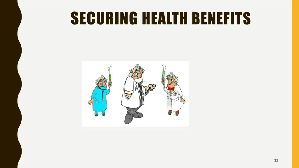 securing health benefits