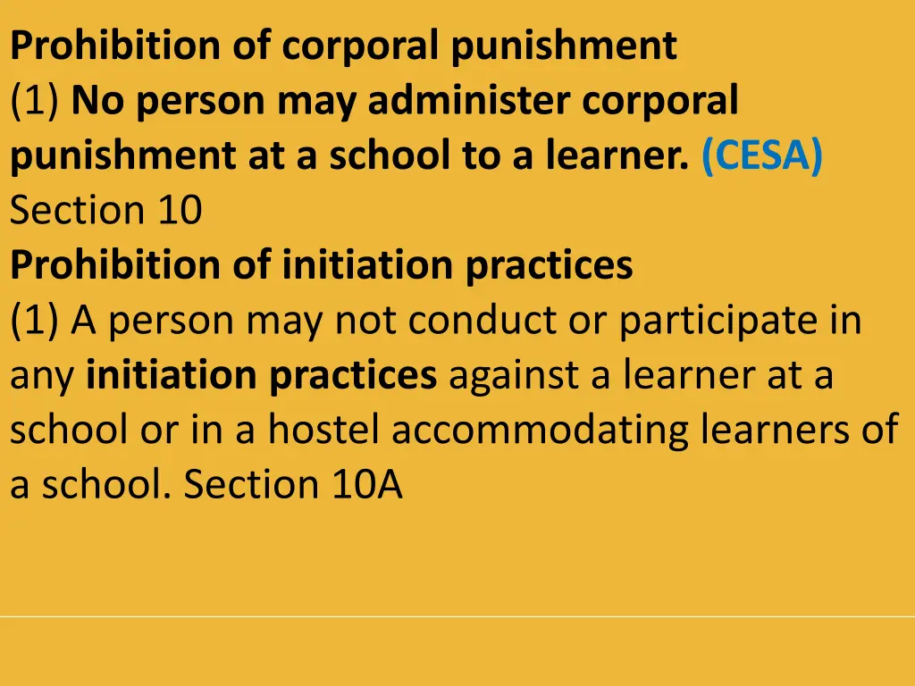 prohibition of corporal punishment 1 no person