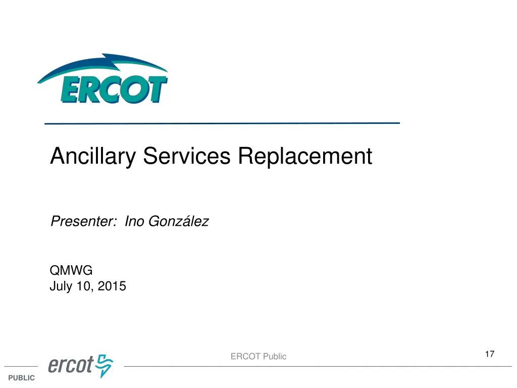 ancillary services replacement