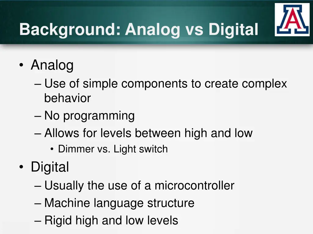 background analog vs digital