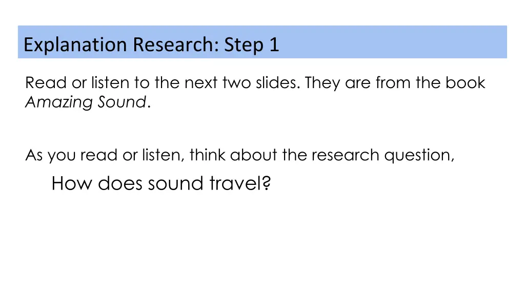 explanation research step 1