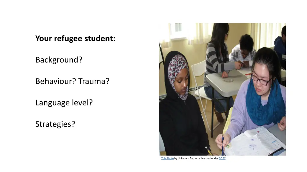 your refugee student