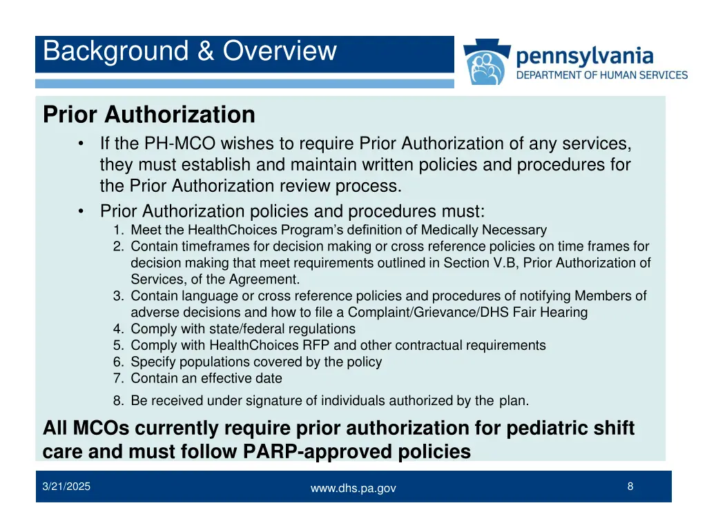 background overview 2