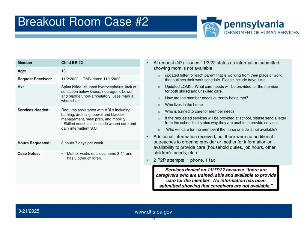 breakout room case 2