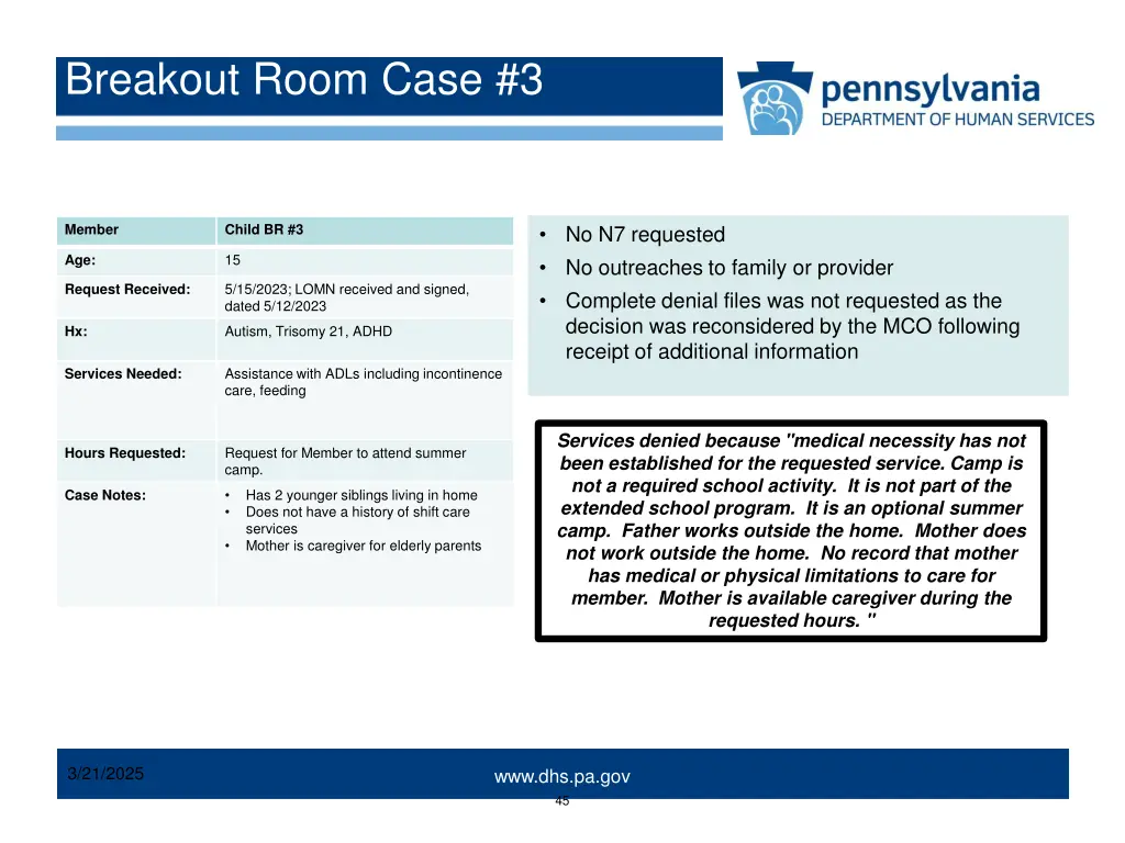 breakout room case 3