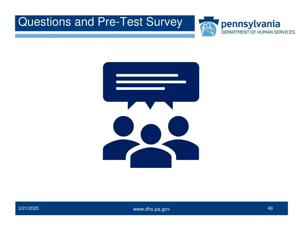 questions and pre test survey
