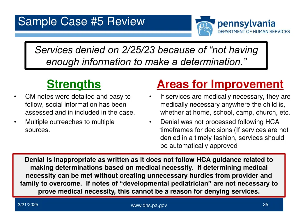 sample case 5 review