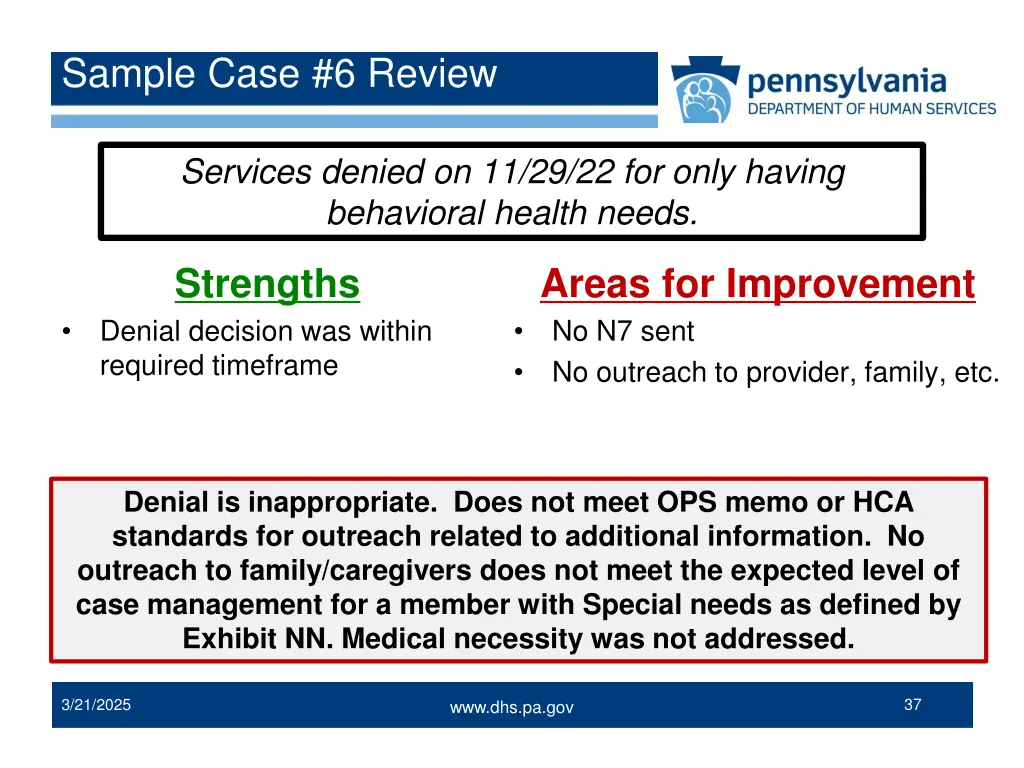 sample case 6 review