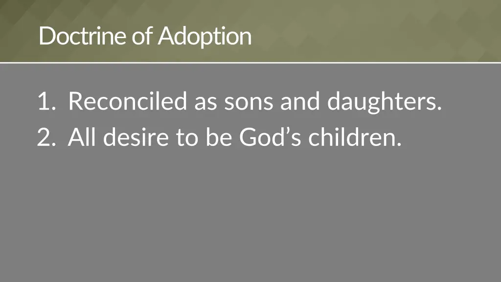 doctrine of adoption 1
