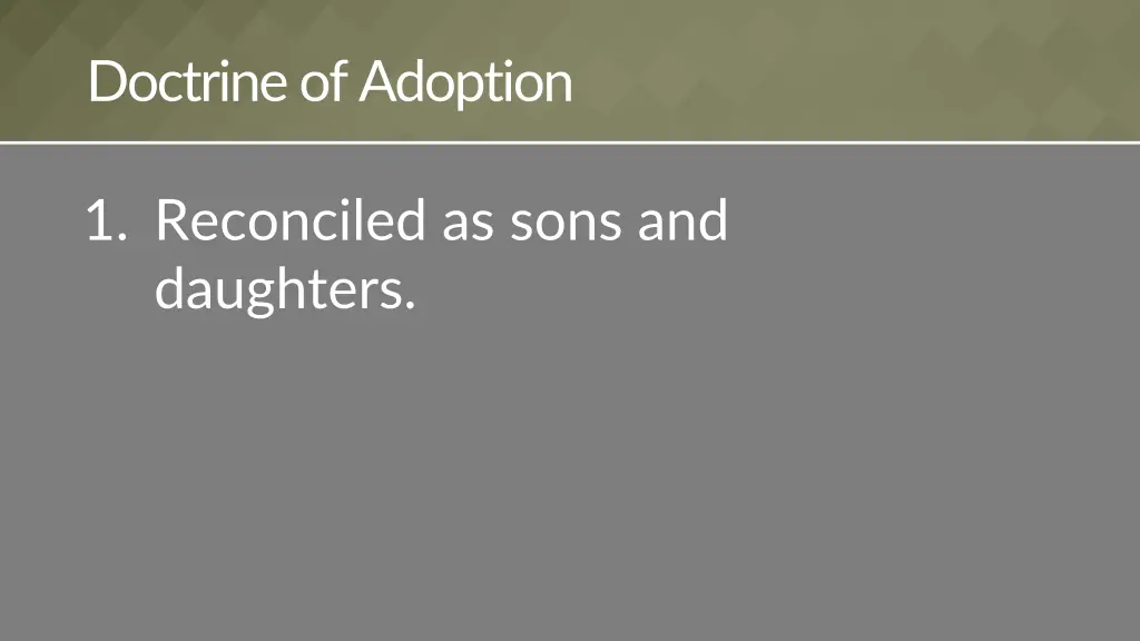 doctrine of adoption