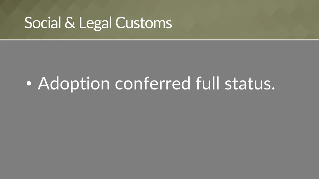 social legal customs 2