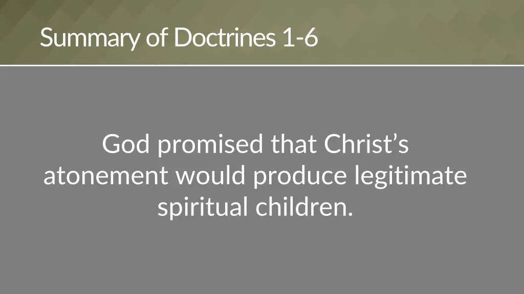 summary of doctrines 1 6